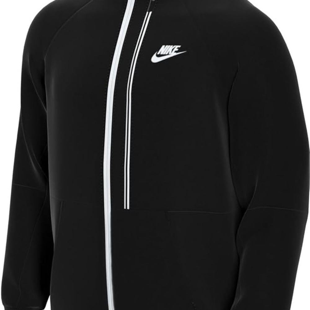 Nike Sportswear Tribute N98 Men’s Zip Up Track Jacket Black White DA0003-010 - M